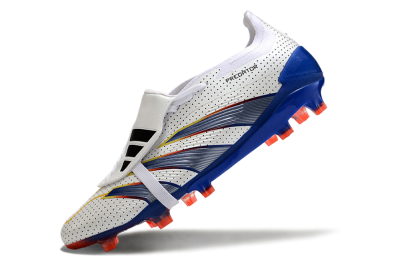 Adidas Predator Elite Foldover Tongue Euphoria FG Low-Tops Football Boots - White/Silver/Blue