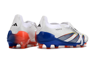 Adidas Predator Elite Foldover Tongue Euphoria FG Low-Tops Football Boots - White/Silver/Blue