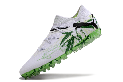 Puma Future 7 Ultimate MG Low-Tops Football Boots - White/Black/Green