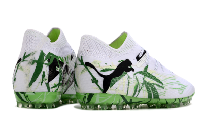 Puma Future 7 Ultimate MG Low-Tops Football Boots - White/Black/Green