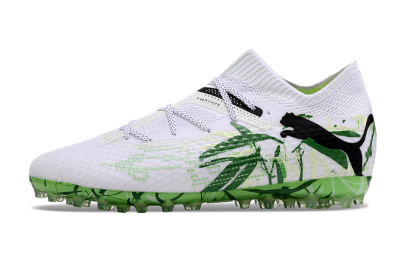 Puma Future 7 Ultimate MG Low-Tops Football Boots - White/Black/Green