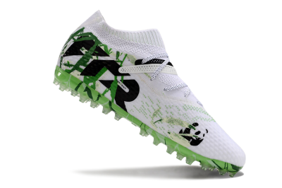 Puma Future 7 Ultimate MG Low-Tops Football Boots - White/Black/Green