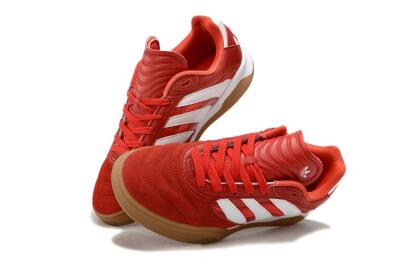 Adidas Predator Mundial IC Low-Tops Football Shoes - Red/White/Brown