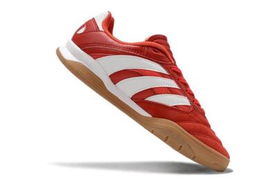 Adidas Predator Mundial IC Low-Tops Football Shoes - Red/White/Brown