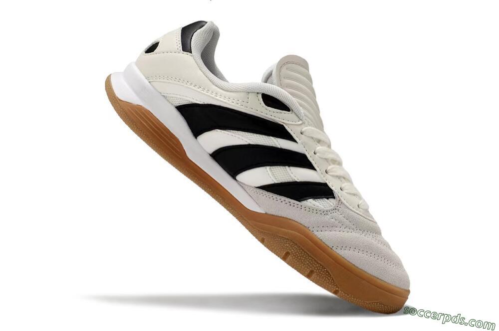 Adidas Predator Mundial IC Low-Tops Football Shoes - Beige/Black/Brown 4