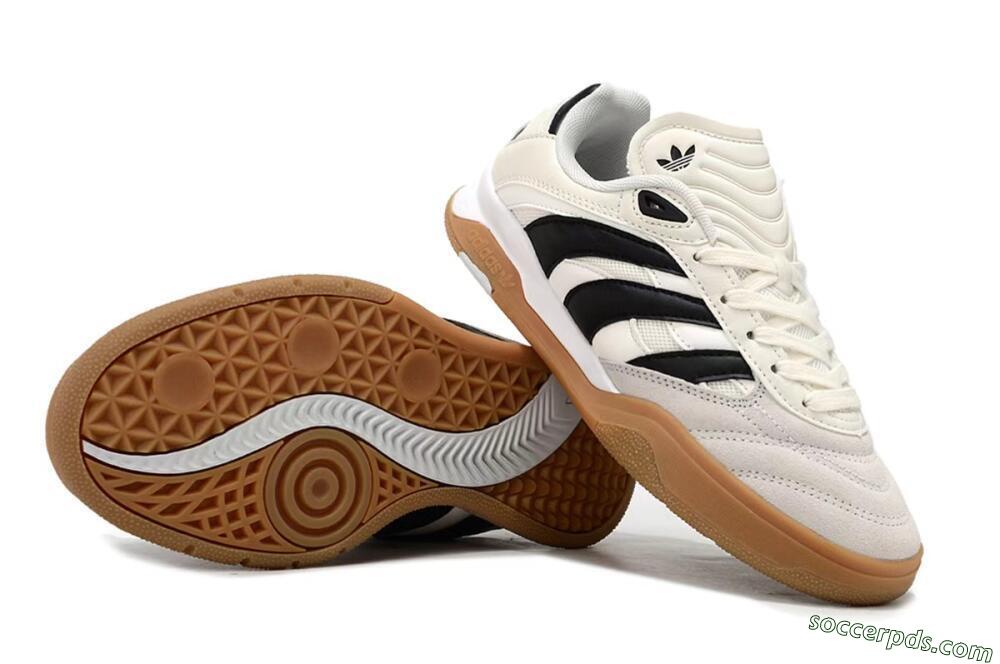Adidas Predator Mundial IC Low-Tops Football Shoes - Beige/Black/Brown 0