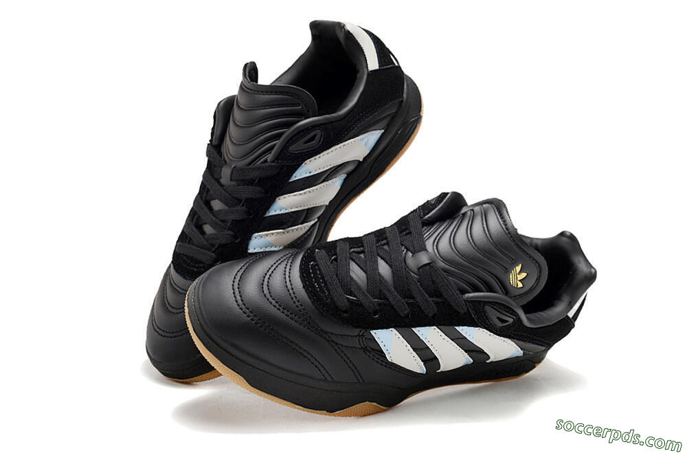 Adidas Predator Mundial IC Low-Tops Football Shoes - Black/White/Blue 3