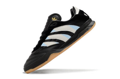 Adidas Predator Mundial IC Low-Tops Football Shoes - Black/White/Blue