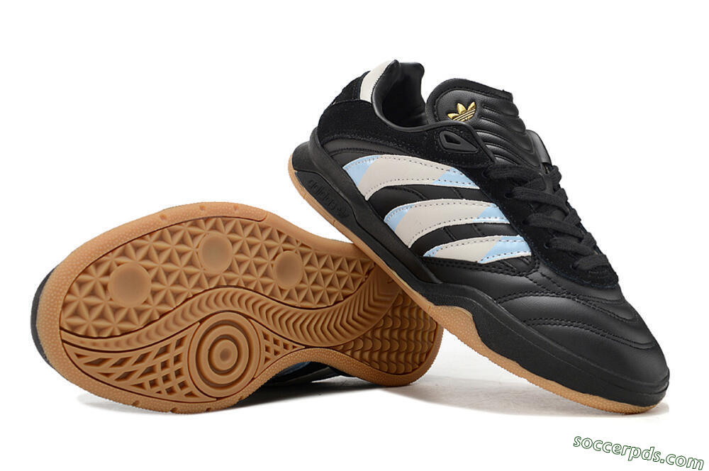 Adidas Predator Mundial IC Low-Tops Football Shoes - Black/White/Blue 0