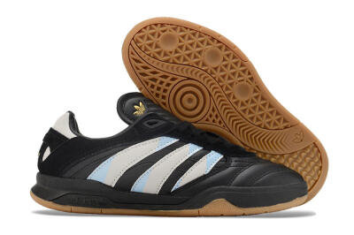 Adidas Predator Mundial IC Low-Tops Football Shoes - Black/White/Blue
