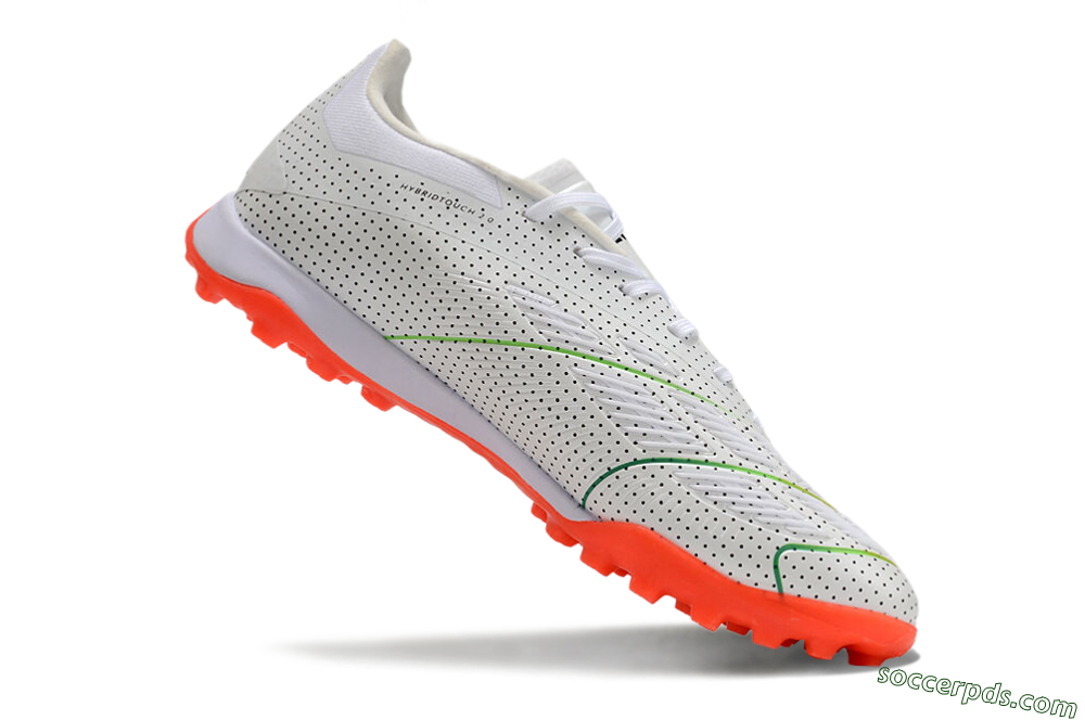 Adidas Predator 24 Elite TF Low-Tops Football Shoes - White/Silver/Red 4