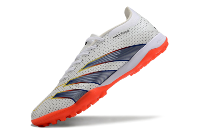 Adidas Predator 24 Elite TF Low-Tops Football Shoes - White/Silver/Red