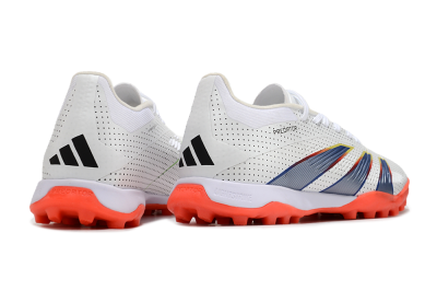 Adidas Predator 24 Elite TF Low-Tops Football Shoes - White/Silver/Red