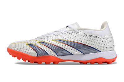 Adidas Predator 24 Elite TF Low-Tops Football Shoes - White/Silver/Red