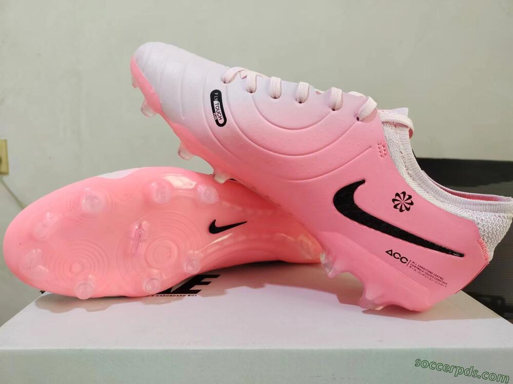 Nike Tiempo Legend 10 Elite FG Low-Tops Football Boots - Pink/Black