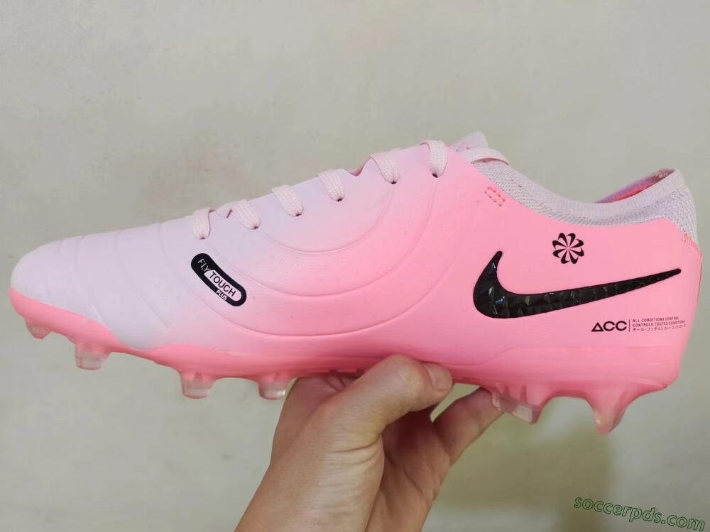 Nike Tiempo Legend 10 Elite FG Low-Tops Football Boots - Pink/Black