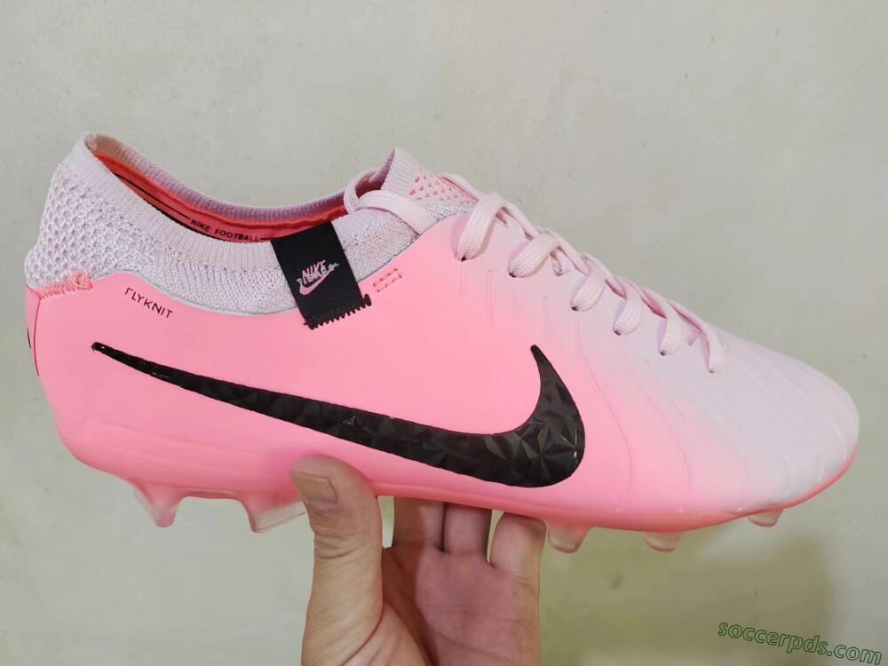 Nike Tiempo Legend 10 Elite FG Low-Tops Football Boots - Pink/Black