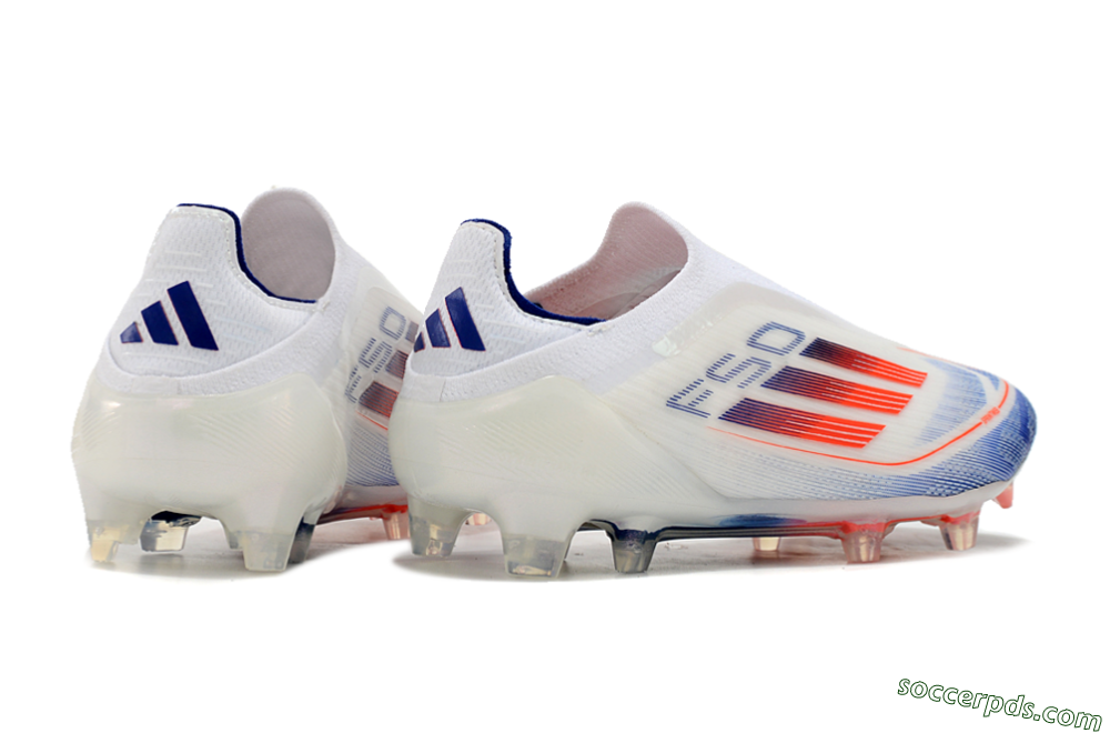 Adidas F50 Elite Laceless FG Low-Tops Football Boots - Blue/Red/Beige 6