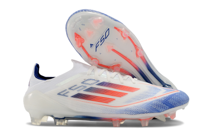 Adidas F50 Elite FG Low-Tops Football Boots - Blue/Red/Beige