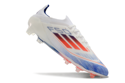 Adidas F50 Elite FG Low-Tops Football Boots - Blue/Red/Beige
