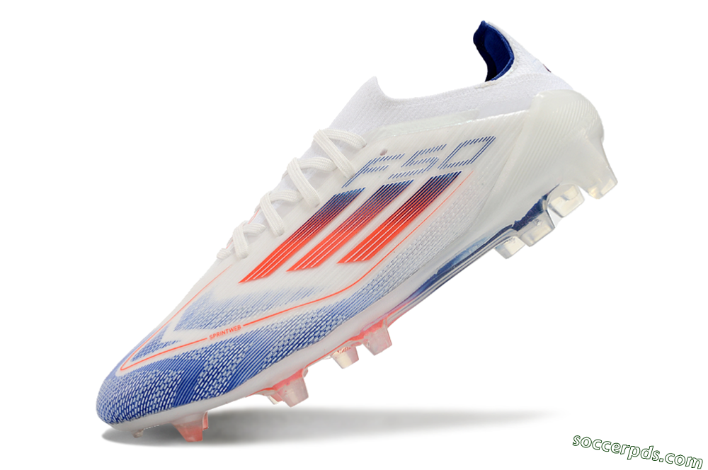 Adidas F50 Elite FG Low-Tops Football Boots - Blue/Red/Beige 5