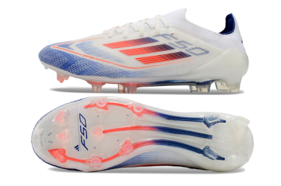Adidas F50 Elite FG Low-Tops Football Boots - Blue/Red/Beige