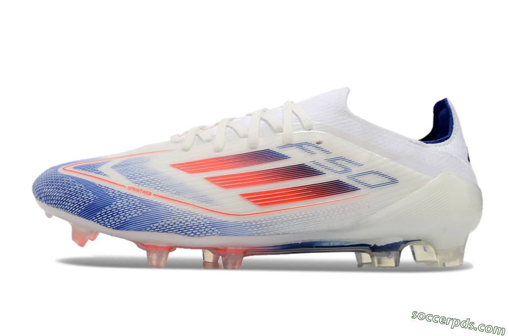 Adidas F50 Elite FG Low-Tops Football Boots - Blue/Red/Beige 2
