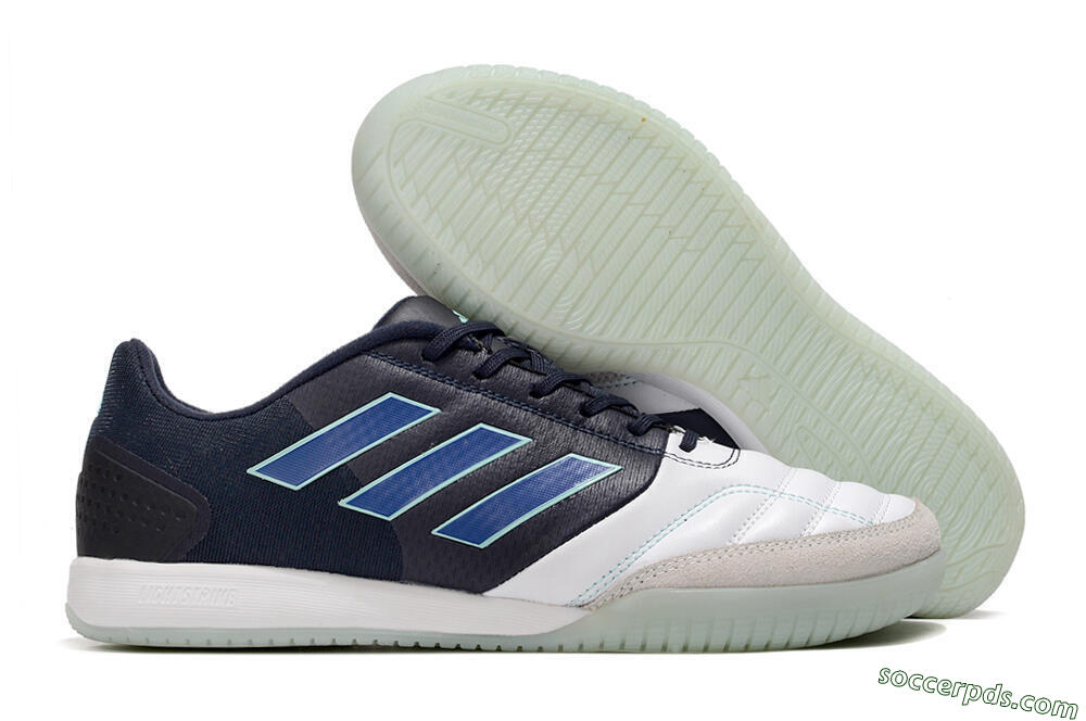 Adidas Top Sala Competition IC Low-Tops Football Shoes - White/Black/Blue 1