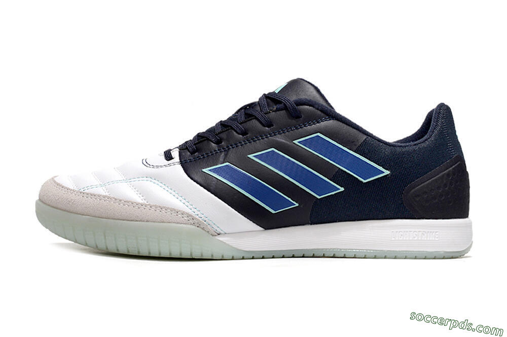 Adidas Top Sala Competition IC Low-Tops Football Shoes - White/Black/Blue 2