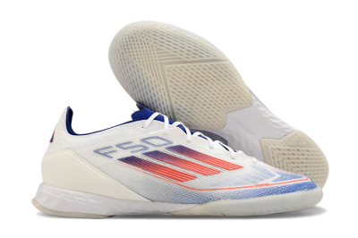Adidas F50 Pro IC Low-Tops Football Shoes - Blue/Red/Beige