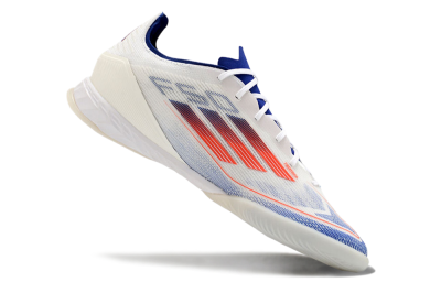 Adidas F50 Pro IC Low-Tops Football Shoes - Blue/Red/Beige