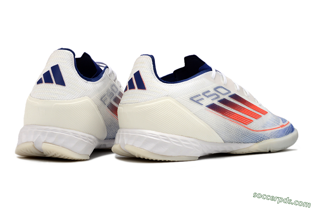 Adidas F50 Pro IC Low-Tops Football Shoes - Blue/Red/Beige 6