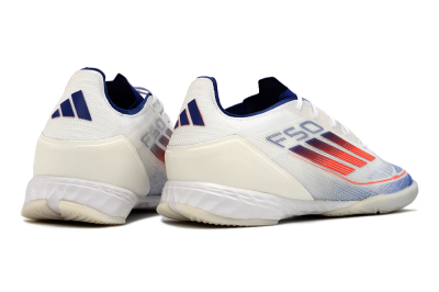 Adidas F50 Pro IC Low-Tops Football Shoes - Blue/Red/Beige