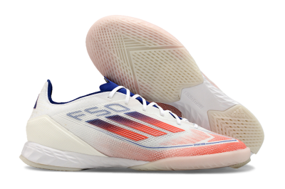 Adidas F50 Pro IC Low-Tops Football Shoes - Blue/Red/Beige