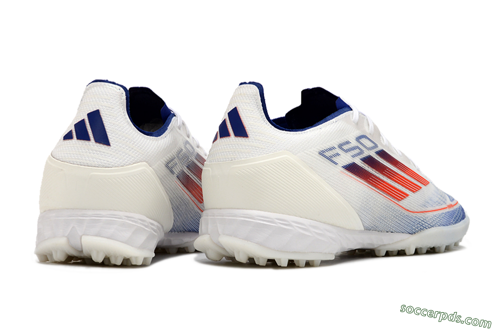 Adidas F50 Pro TF Low-Tops Football Shoes - Blue/Red/Beige 6