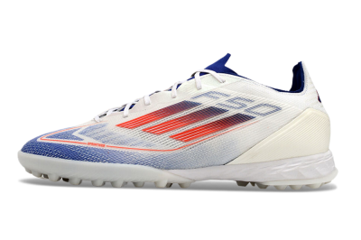 Adidas F50 Pro TF Low-Tops Football Shoes - Blue/Red/Beige