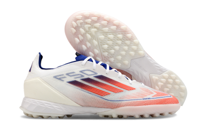 Adidas F50 Pro TF Low-Tops Football Shoes - Blue/Red/Beige