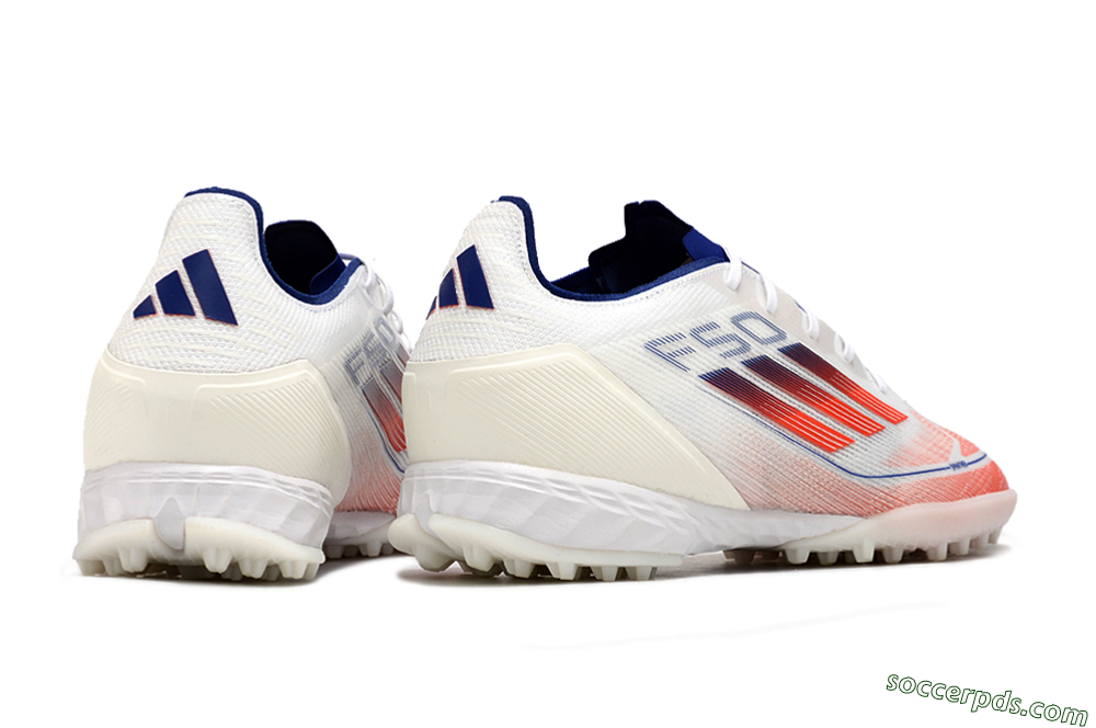 Adidas F50 Pro TF Low-Tops Football Shoes - Blue/Red/Beige 6