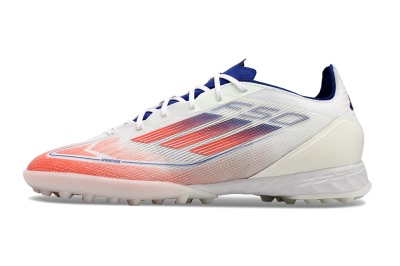 Adidas F50 Pro TF Low-Tops Football Shoes - Blue/Red/Beige