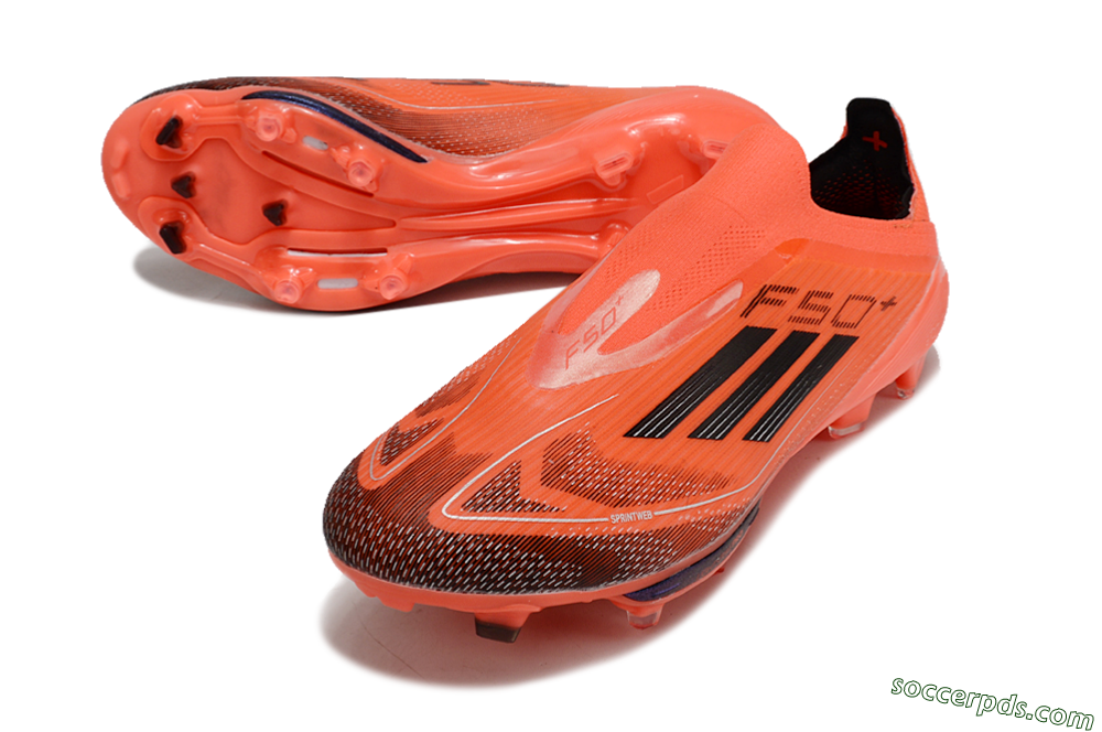 Adidas F50 Lightstrike Pro Laceless FG Low-Tops Football Boots - Red/Black/White 3