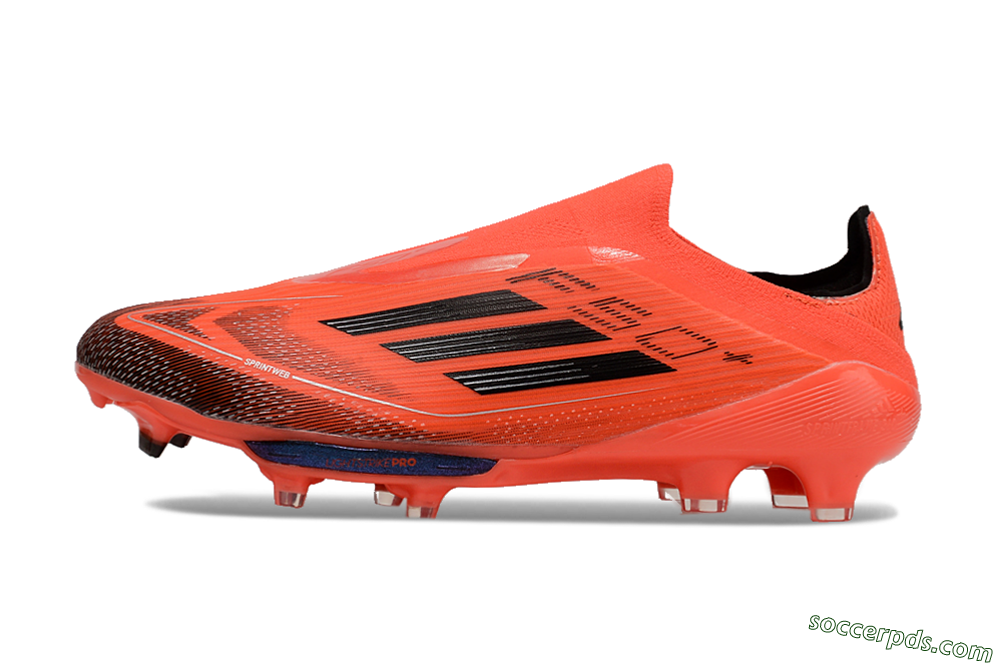 Adidas F50 Lightstrike Pro Laceless FG Low-Tops Football Boots - Red/Black/White 2