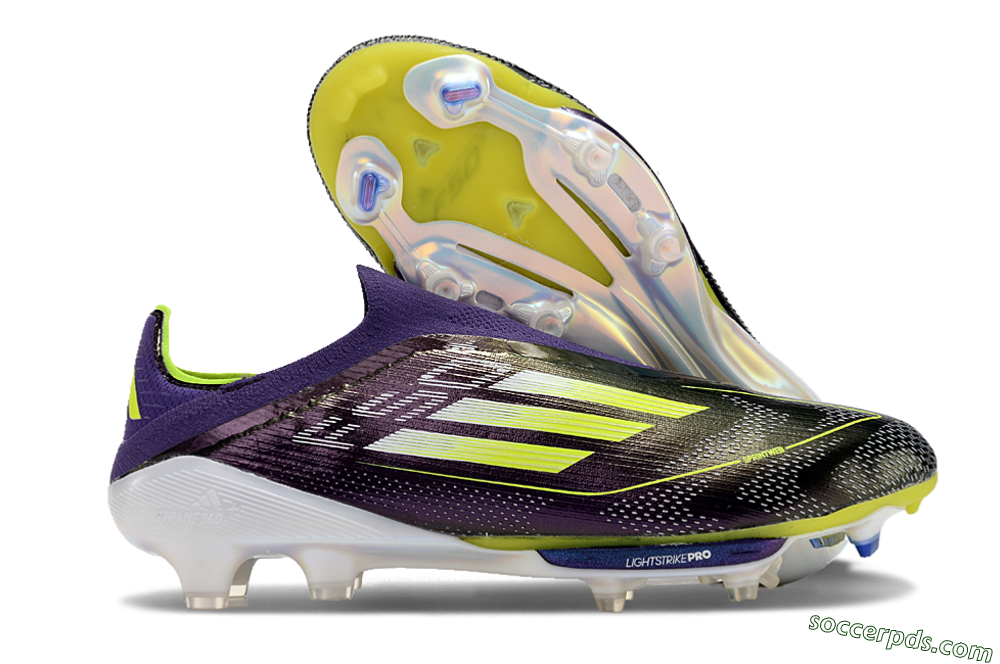 Adidas F50+ Lightstrike Pro FG Low-Tops Football Boots - Purple/Yellow/Blue 1