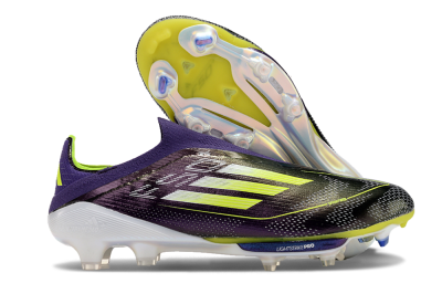 Adidas F50+ Lightstrike Pro FG Low-Tops Football Boots - Purple/Yellow/Blue