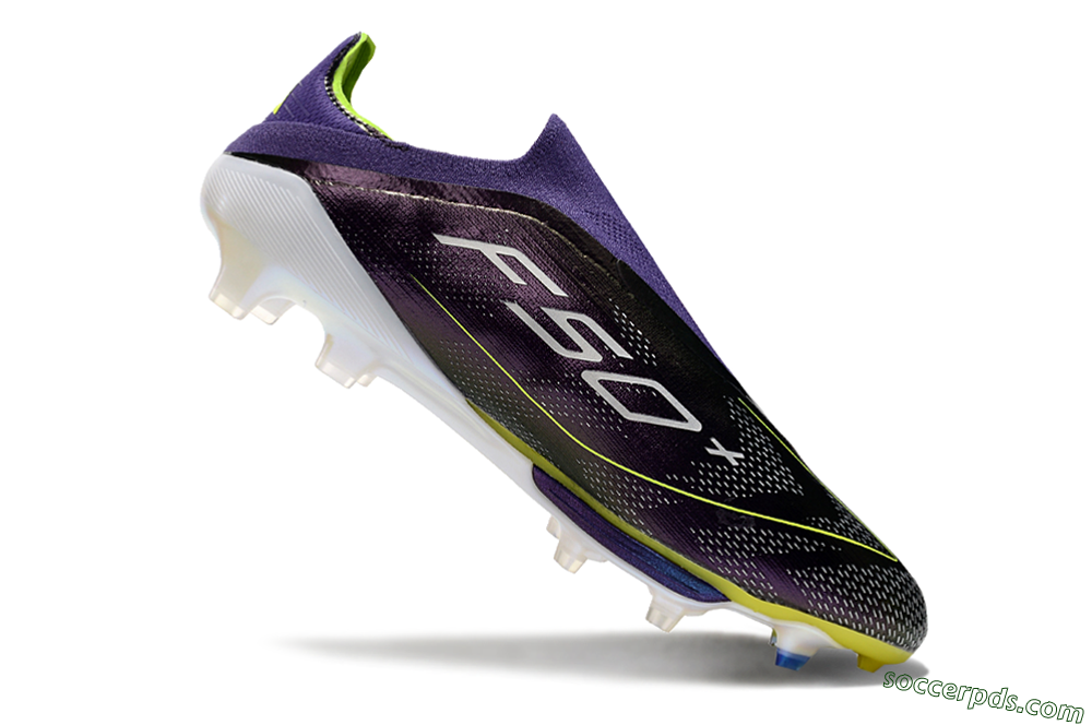 Adidas F50+ Lightstrike Pro FG Low-Tops Football Boots - Purple/Yellow/Blue 4