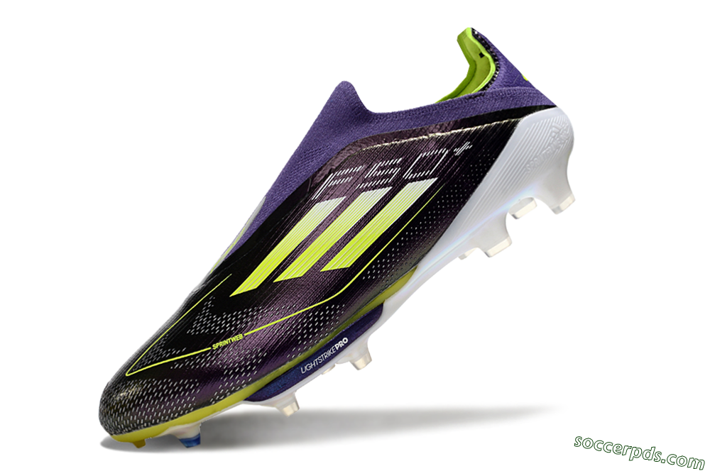 Adidas F50+ Lightstrike Pro FG Low-Tops Football Boots - Purple/Yellow/Blue 5