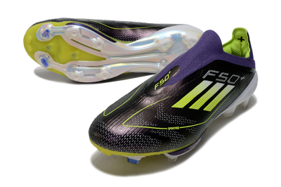 Adidas F50+ Lightstrike Pro FG Low-Tops Football Boots - Purple/Yellow/Blue