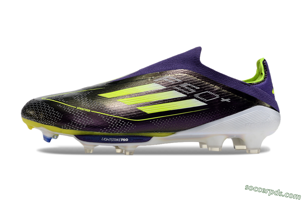 Adidas F50+ Lightstrike Pro FG Low-Tops Football Boots - Purple/Yellow/Blue 2