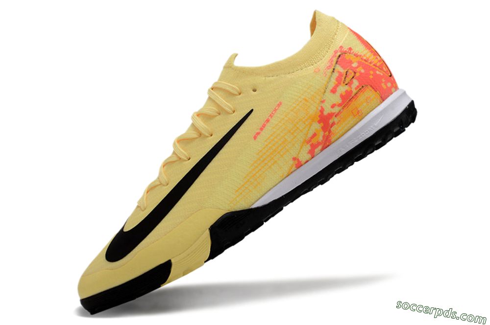Nike Air Zoom Mercurial Vapor 16 Elit TF Low-Tops Football Shoes - Yellow/Black/Red 5