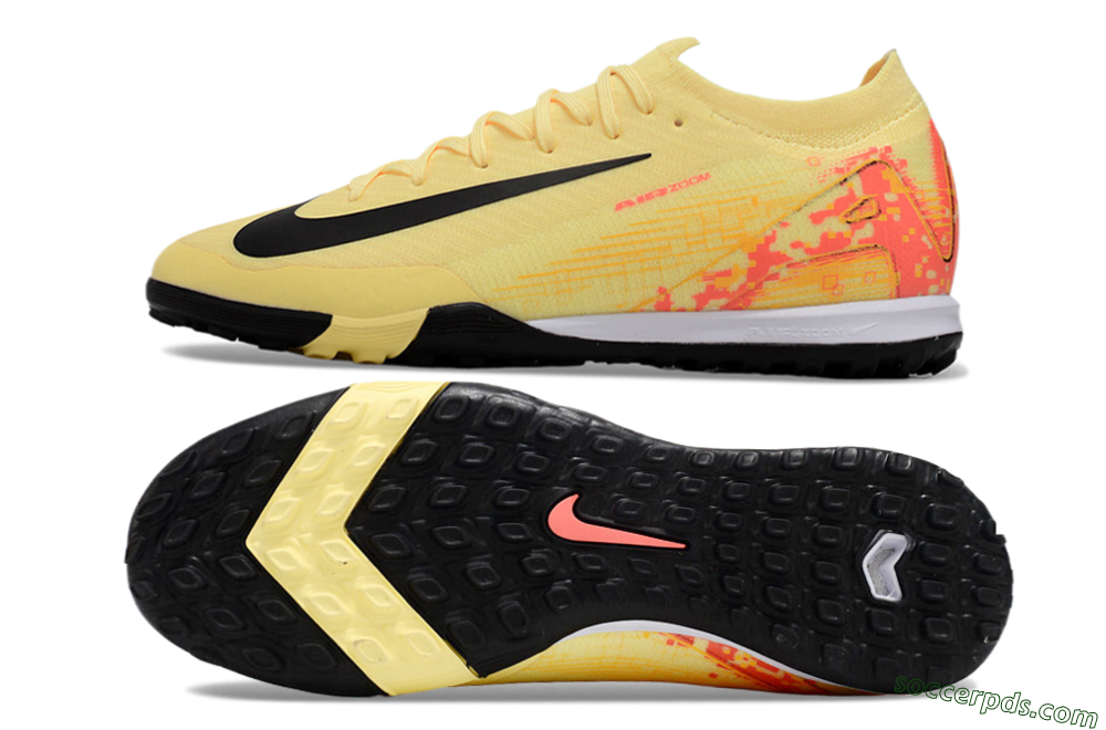 Nike Air Zoom Mercurial Vapor 16 Elit TF Low-Tops Football Shoes - Yellow/Black/Red 0