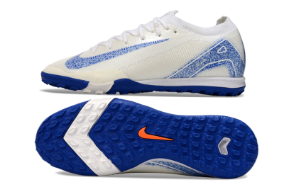 Nike Air Zoom Mercurial Vapor 16 Elit TF Low-Tops Football Shoes - White/Racer Blue